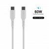 Kabel Liquid Silicone USB-C/USB-C 1.2m Hvit