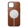 iPhone 14 Deksel Modern Leather Case English Tan