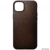 iPhone 14 Plus Deksel Modern Leather Case Brun