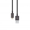 USB-A ladekabel for Lightning 3m Svart