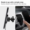 Mobilholder til bil OneTap Magnetic Car Mount Air Vent Wireless Charging Svart