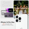 iPhone 14 Pro Max Deksel Optik Crystal Chrome Gray