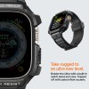 Apple Watch Ultra Deksel Armbånd Rugged Armor Pro Svart