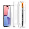 iPhone 15 Pro Skjermbeskytter GLAS.tR EZ Fit FC Svart 2-pack