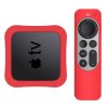 Apple TV 4K 2021/Apple TV Remote (gen 2) Deksel Silikon Rød