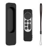 Apple TV Remote (gen 2) Deksel Silikon Hand Strap Svart