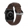 Apple Watch 40/38mm Armbånd Traditional Strap Svart/Rustic Brown