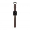 Apple Watch 40/38mm Armbånd Traditional Strap Svart/Rustic Brown