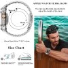 Apple Watch 44mm Armband med Skal Rostfritt Stål Silver