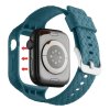 Apple Watch 45mm Armband Vävtextur Grönblå