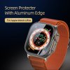 Apple Watch Ultra Skjermbeskytter Aluminium Herdet glass Svart