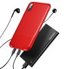 Audio Case till iPhone X/Xs Deksel Dubbla Lightning Kontakter Rød