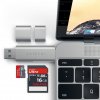 USB-C and USB3.0 Micro / SD card Aluminum Silver