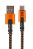 Xtreme USB-A to USB-C Cable 1.5m Svart Oransje