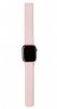 Apple Watch 38/40/41mm Armbånd Leather Magnetic Traction Strap Lite Silver Pink