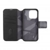 iPhone 15 Pro Etui Leather Detachable Wallet Svart