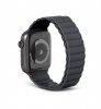 Apple Watch 42/44/45mm/Apple Watch Ultra Armbånd Silicone Magnetic Traction Strap Lite Charcoal