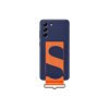 Original Galaxy S21 FE Deksel Silicone Cover with Strap Navy