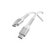 Essential Kabel Fabric USB-C/USB-C 100W 1m Hvit