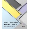Fast Charging Pastel Cable USB-C til USB-C 2 m Hvit