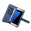Galaxy S7 PlånboksEtui Delskinn Löstagbart Deksel Kortlomme Utside Blå