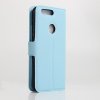 Huawei Honor 8 Mobilplånbok Litchi PU-skinn Blå