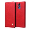 Huawei Mate 20 Lite MobilEtui Retro Skinntekstur Sömnad Rød