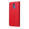 Huawei Mate 20 Lite MobilEtui Retro Skinntekstur Sömnad Rød