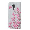 Huawei Mate 20 Lite PlånboksEtui PU-skinn Motiv Rosa Fjärilar och Blommor