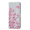 Huawei Mate 20 Lite PlånboksEtui PU-skinn Motiv Rosa Fjärilar och Blommor
