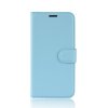 Huawei P Smart 2019 Mobilplånbok Litchi PU-skinn Blå