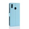 Huawei P Smart 2019 Mobilplånbok Litchi PU-skinn Blå