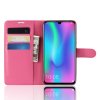 Huawei P Smart 2019 Mobilplånbok Litchi PU-skinn Magenta