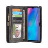 Huawei P30 Lite Mobilplånbok Löstagbart Deksel Delskinn Grå