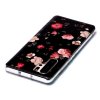 Huawei P30 Pro Deksel Selvlysende motiv Blommor på Svart