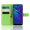 Huawei Y6 2019 Plånboksetui Litchi PU-skinn Grønn
