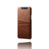 Samsung Galaxy A80 Deksel Kortlomme PU-skinn Brun