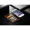 iPhone 7/8 Plus Plånboksetui Qin Series Löstagbart Deksel Brun