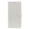 Samsung Galaxy A50 Plånboksetui Litchi PU-skinn Hvit