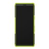 Sony Xperia 10 Plus Deksel DäckMønster Stativ TPU Hardplast Grønn