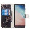 Samsung Galaxy S10 Plånboksetui Kortlomme Motiv Svart Marmor
