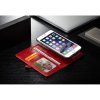 iPhone 7/8/SE Plånboksetui Qin Series Löstagbart Deksel Rød