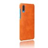 Samsung Galaxy A50 Deksel Hardplast PU-skinn Oransje