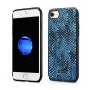 iPhone 7/8/SE MobilDeksel Slangeskinnstekstur Blå