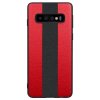 Samsung Galaxy S10 Deksel Litchi PU-skinn TPU Rød