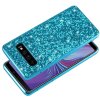 Samsung Galaxy S10 Deksel Glitter Hardplast Blå