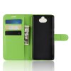 Sony Xperia 10 Plånboksetui Litchi PU-skinn Grønn