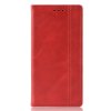 Sony Xperia 1 Plånboksetui Vintage RutMønster PU-skinn Rød