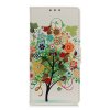 Samsung Galaxy A20E Plånboksetui PU-skinn Motiv Tred med Blommor
