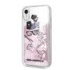 iPhone Xr Deksel Hardplast Rosa Glitter Transparent